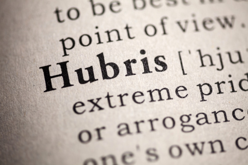 What Does Hubris Mean The Word Counter